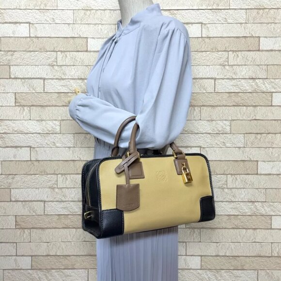 LOEWE Handbag leather Americana 28 used - Picture 2 of 12